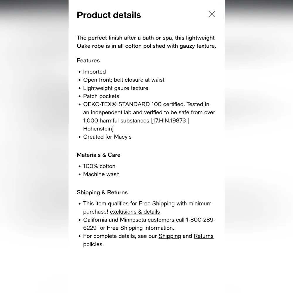 White Textured Robe - Picture 6 of 6